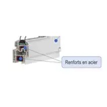 MEGA-RENFORT Renforcement total (dormant+ouvrant) supérieur à la norme CSTB